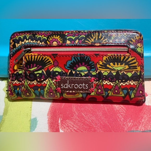 Sakroots Multicolor Floral Wallet - Picture 1 of 3